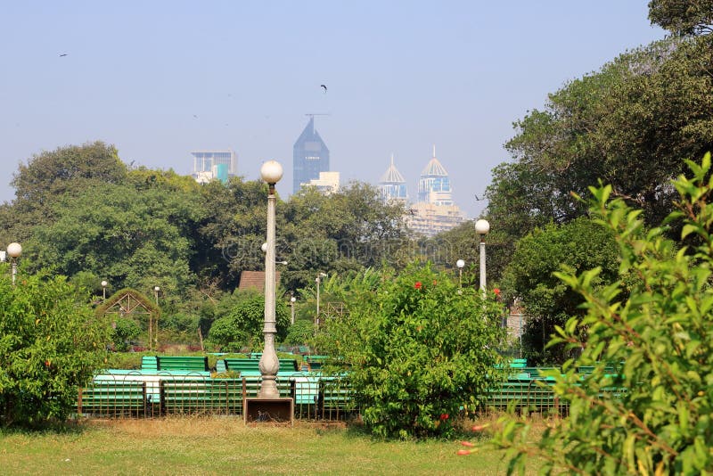 The Hanging Gardens of Mumbai, Maharashtra, India Stock Photo Image