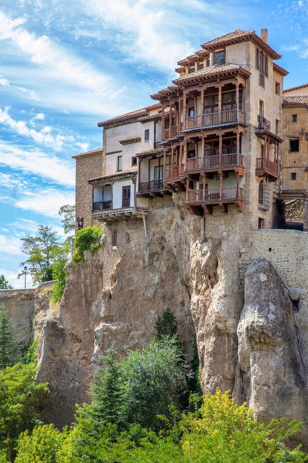 Casas Colgadas - Houses in Cuenca Stock Image - Image of rock, 223110131