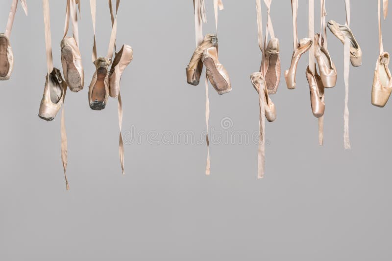hanging ballet shoes