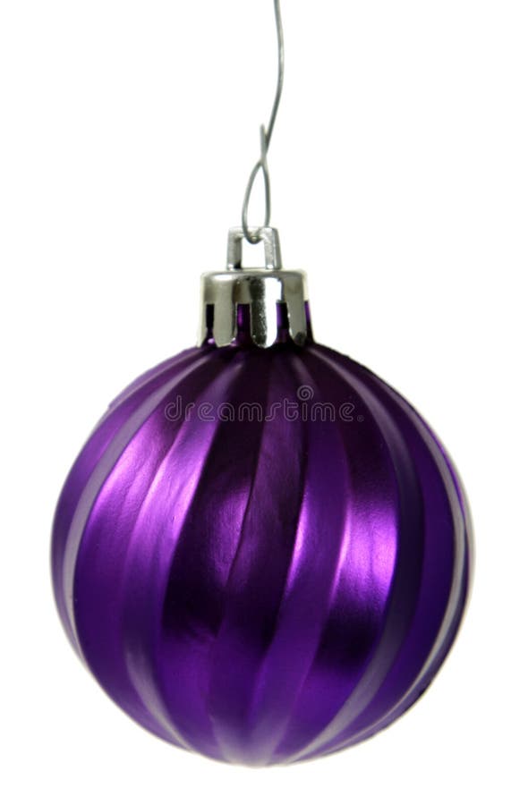 Hanging Purple Christmas Ornament