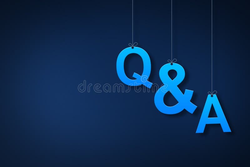 Hanging Question and Answer Concept on Blue Background, Digital Question  Mark Background Stock Illustration - Illustration of background, assessment:  175139260