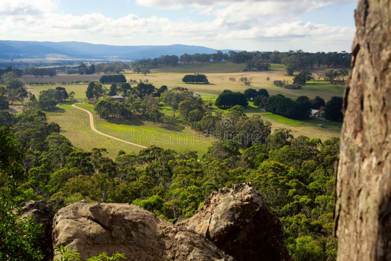 Hanging rock lookout view, Australia