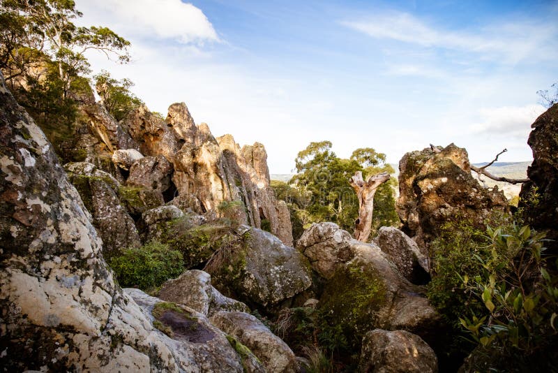 Hanging Rock in Macedon Ranges