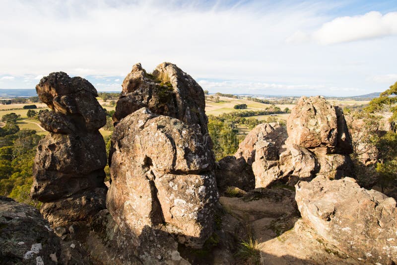 Hanging Rock in Macedon Ranges