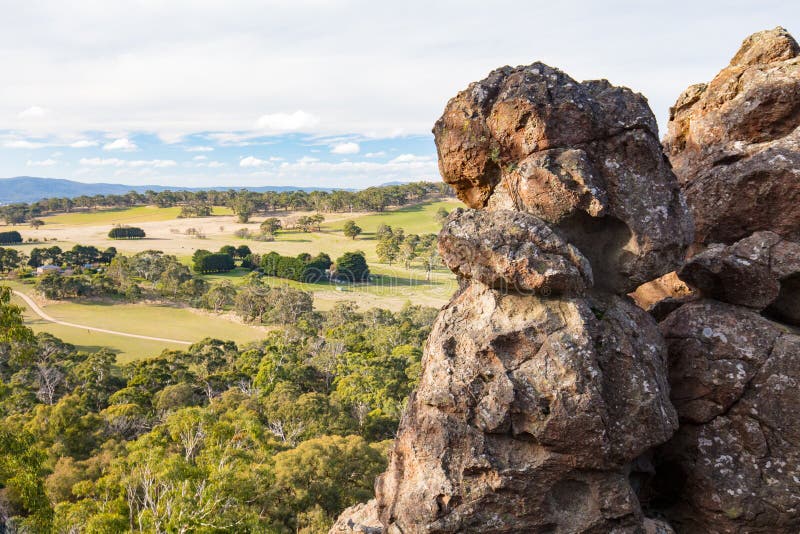 Hanging Rock in Macedon Ranges