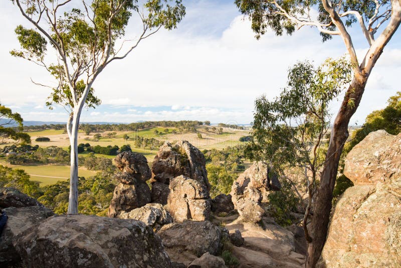 Hanging Rock in Macedon Ranges