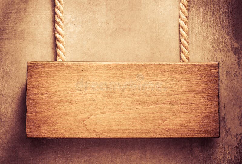 Hanging Signboard Board on Wood Stock Photo Image of surface, panel