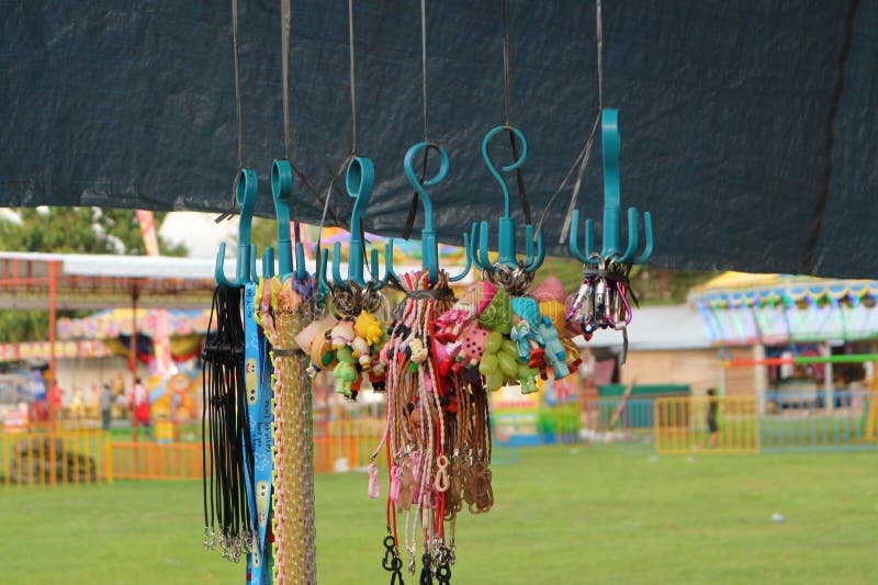 Cilacap, Indonesia May 16 2023 : Hanging toys for sale to visitors