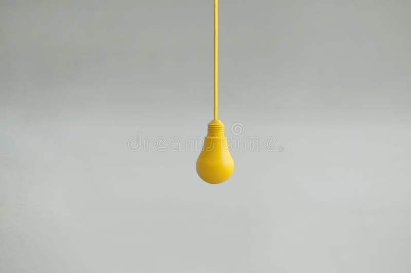 Hanging orange bulb royalty free stock photo