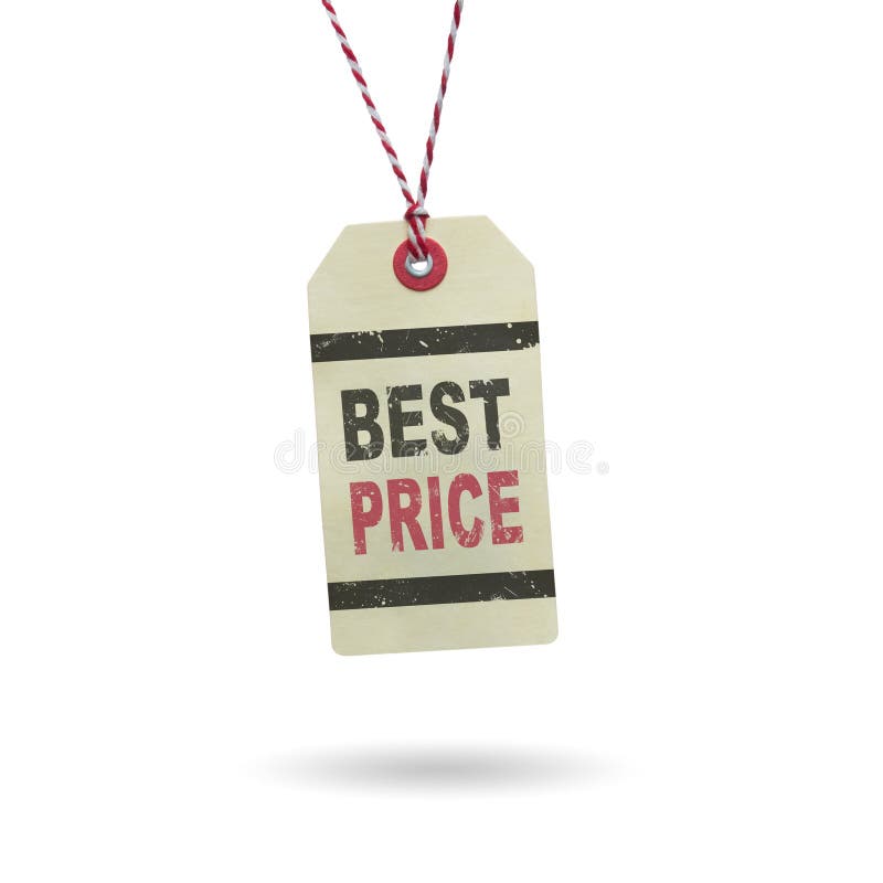 Hangtag Best Price stock image Hangtag Best Price stock image