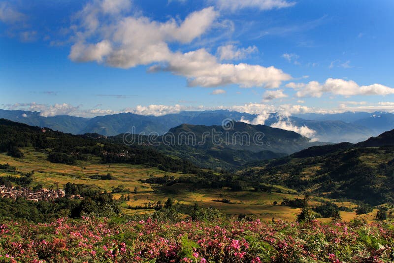 A hani village in the valley