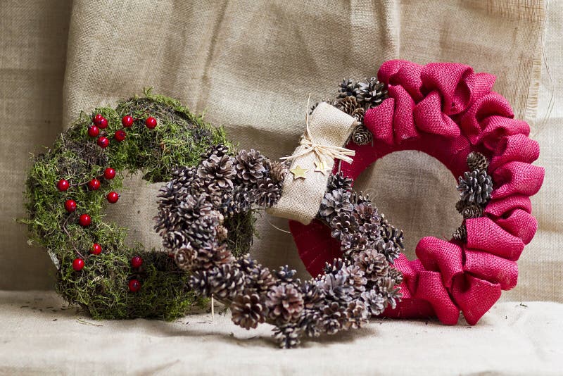 Handmade Natural Christmas Ornaments Stock Photo Image of handmade