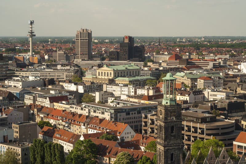 Hannover City Panorama royalty free stock photos