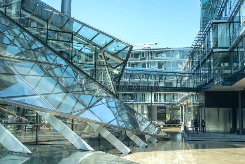Modern skyscraper Nord Landesbank in Hannover royalty free stock images Modern skyscraper Nord Landesbank in Hannover royalty free stock images