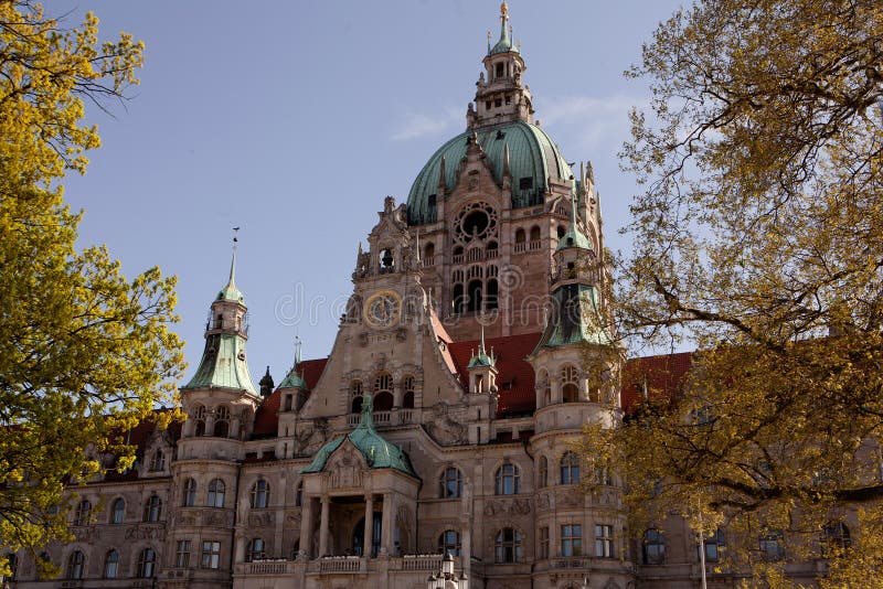 Hanover Town Hall Sunlight Stock Photos Free & RoyaltyFree Stock