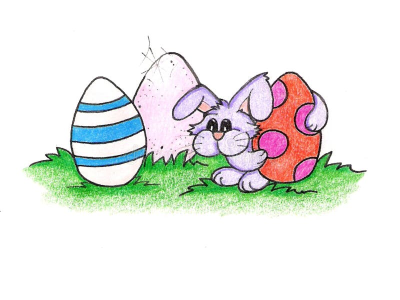 hans kanineaster ägg stock illustrationer hans kanineaster ägg stock illustrationer