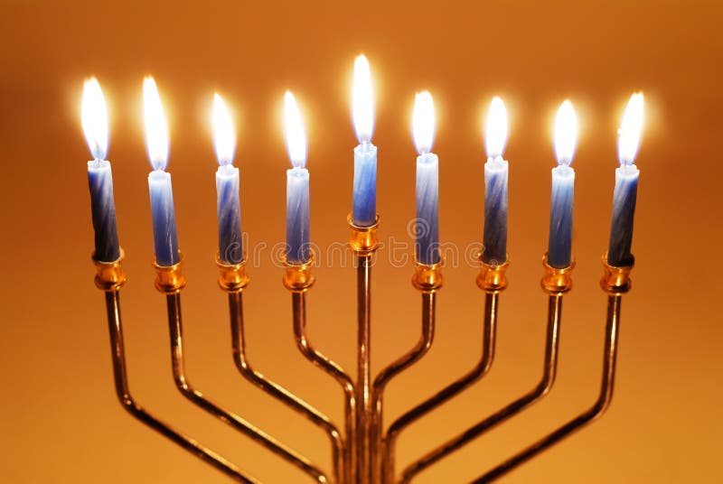 Hanukkah Candles stock photo. Image of hanuka, glow, gold 27749414