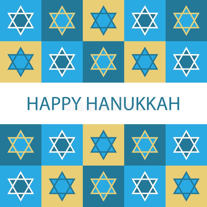 Illustration of a greeting card for Hanukkah.EPS file available. Illustration of a greeting card for Hanukkah.EPS file available