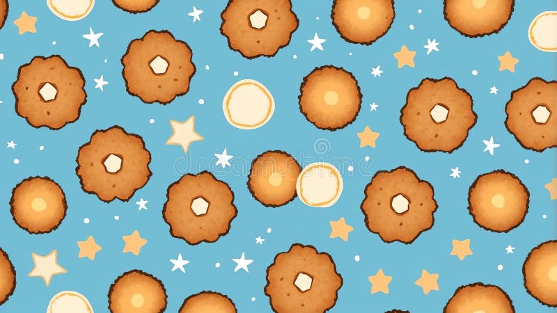 Hanukkah ukrywa płynny wzór na pastelu kolor ai wygenerowany ilustracja wektor