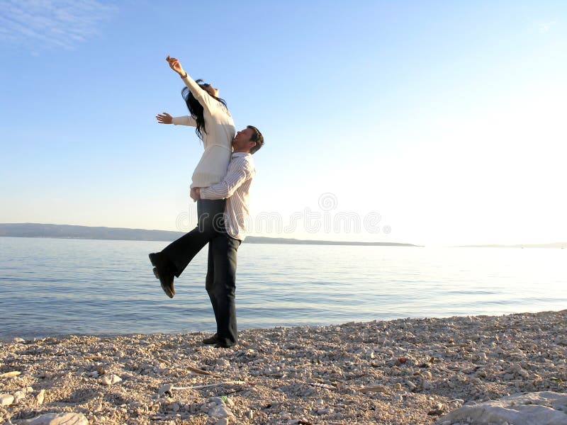 Happiness at the beach