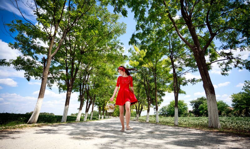 Happiness girl in nature stock photography Happiness girl in nature stock photography