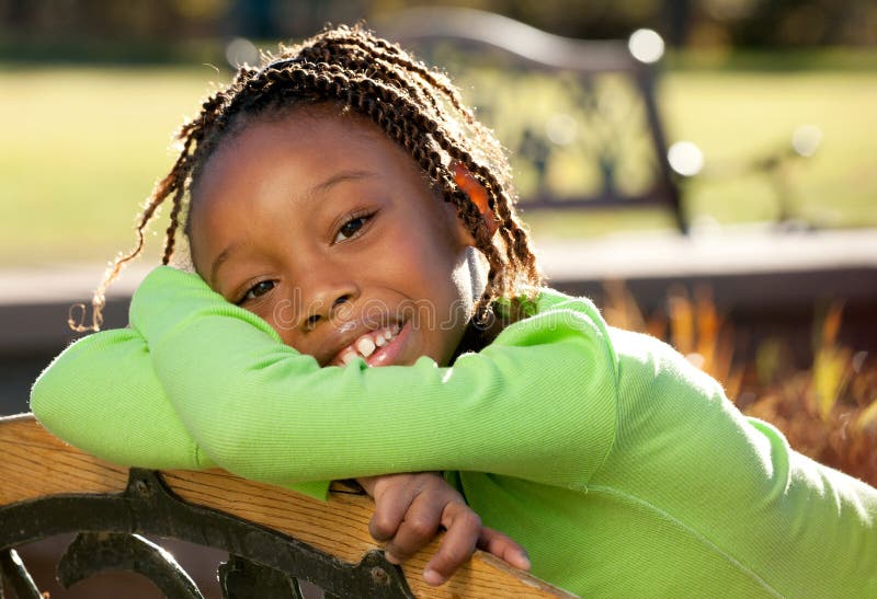 Happy African American Child Stock Photo Image Of Portrait Little