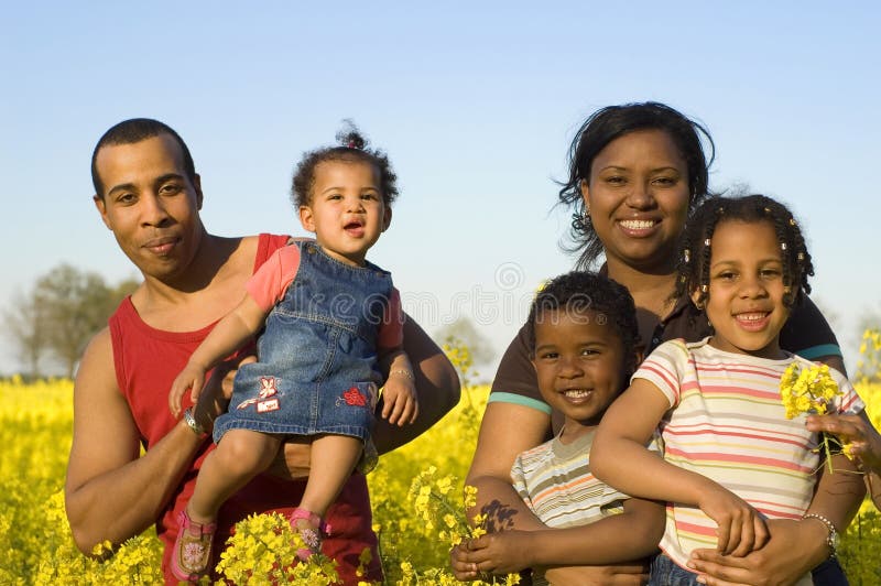 Happy African American Family Stock Photo - Image of family, cute: 2262772