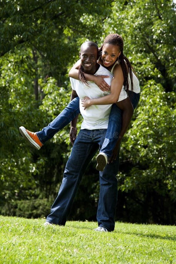 Happy African couple royalty free stock images