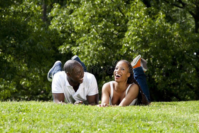 Happy African couple stock photography