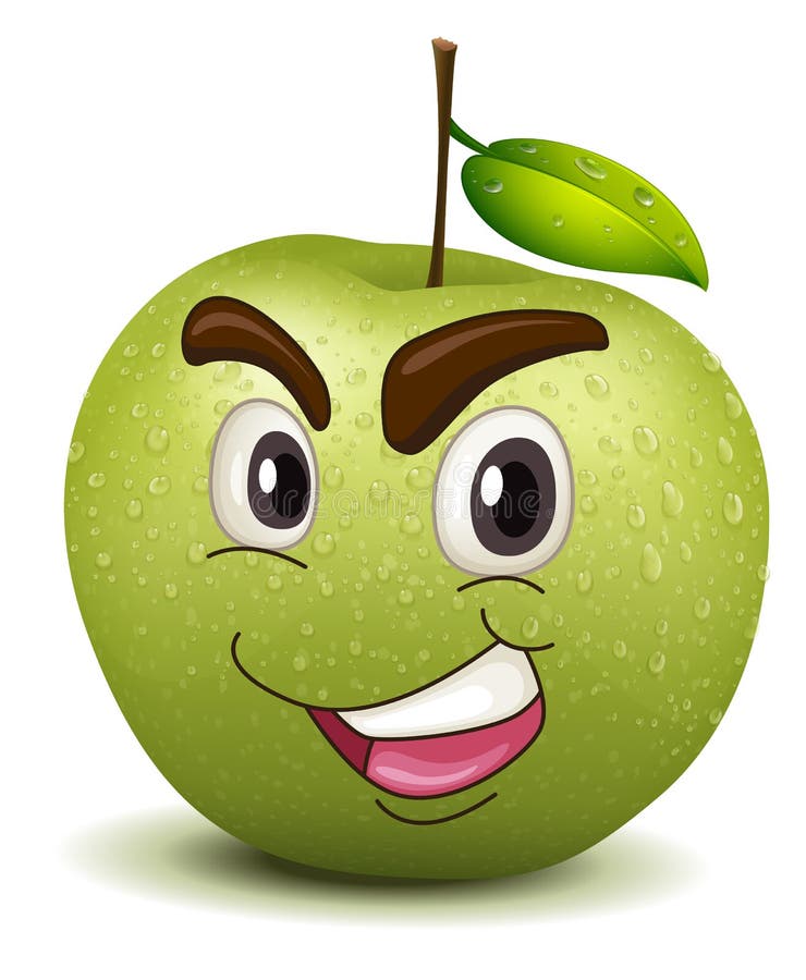 Happy Apple Smiley Stock Illustrations 413 Happy Apple Smiley Stock