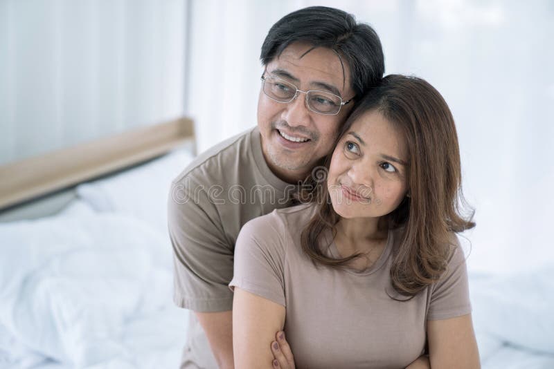 Happy Asian Couples Having A Good Time Together Stock Image Image Of