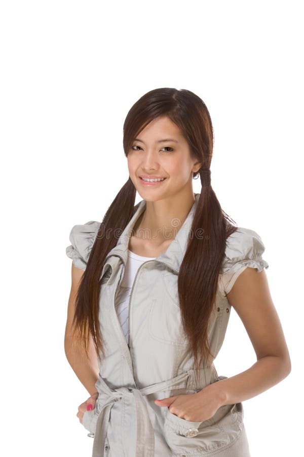 Happy Asian student college girl royalty free stock photos Happy Asian student college girl royalty free stock photos