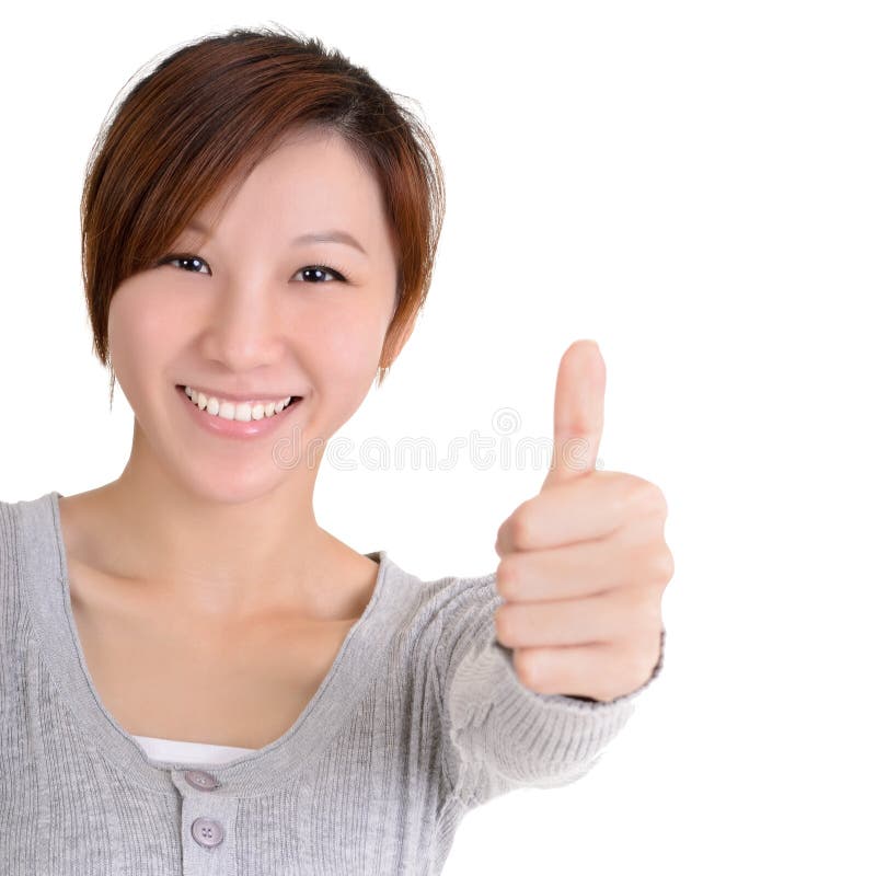 Happy Asian young woman stock photo. Image of admire - 19471802