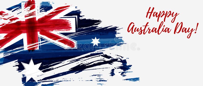 Happy Australia Day banner stock illustration Happy Australia Day banner stock illustration