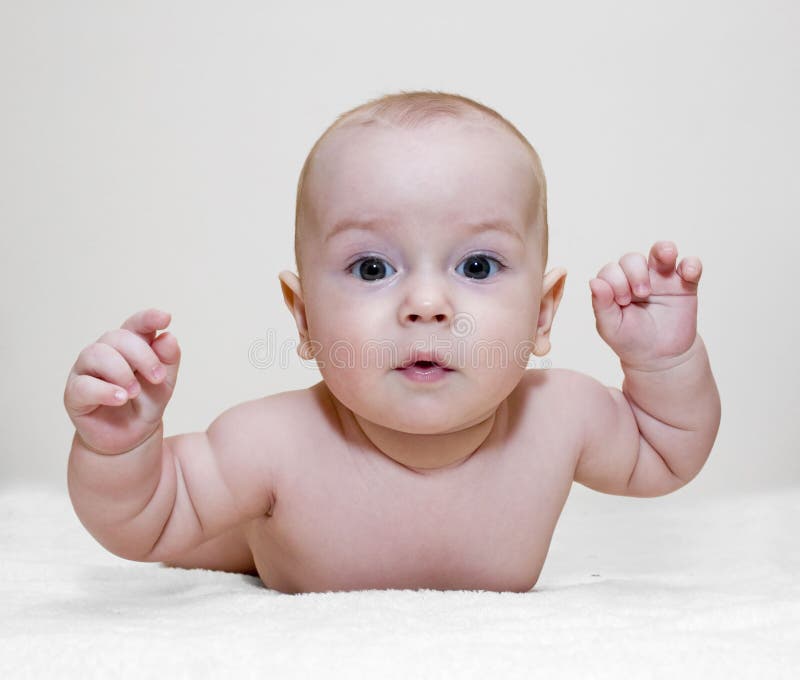 Happy baby stock photo. Image of innocence, innocent, hands - 1833518