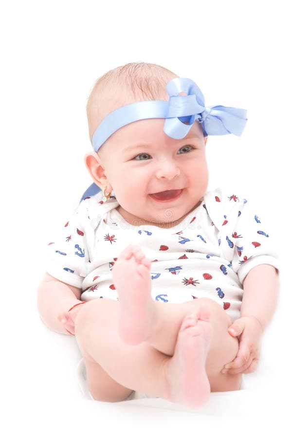 Happy baby girl royalty free stock photos