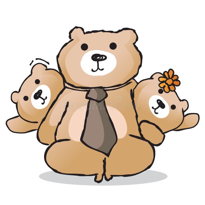 Happy Bear Family Characters. Teddy Bear Family Stock Vector - Illustration of animal, background: 123893430 Happy Bear Family Characters. Teddy Bear Family Stock Vector - Illustration of animal, background: 123893430