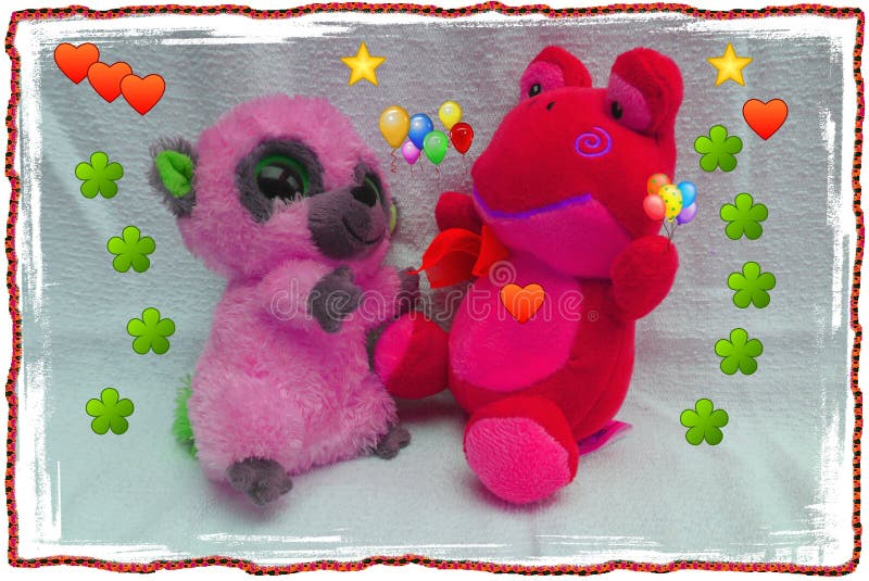 Happy bear friendship and happy birthday and children pets love and flowers and Teddys and happy days