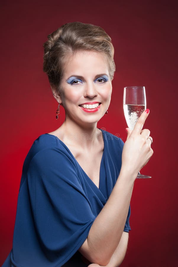 Cute lady in dress stock image. Image of lifestyles, color 25934717