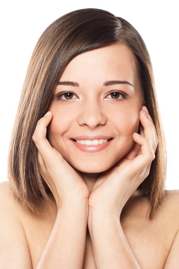 Happy Beautiful Woman Stock Photo Image Of Healthy Face