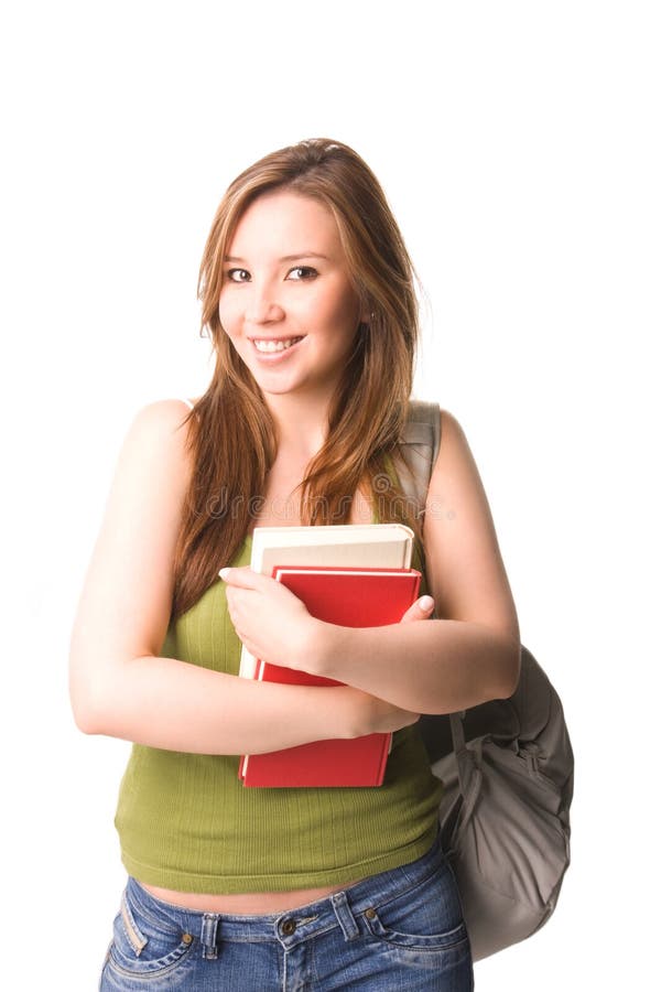 Happy and beauty student stock photography