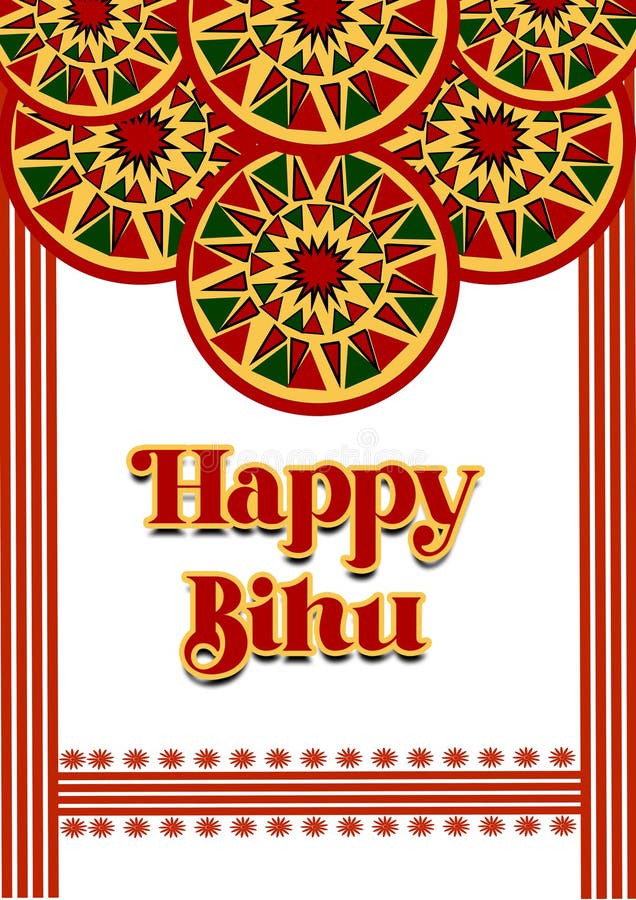 Happy bihu stock illustration. Illustration of text - 244559983