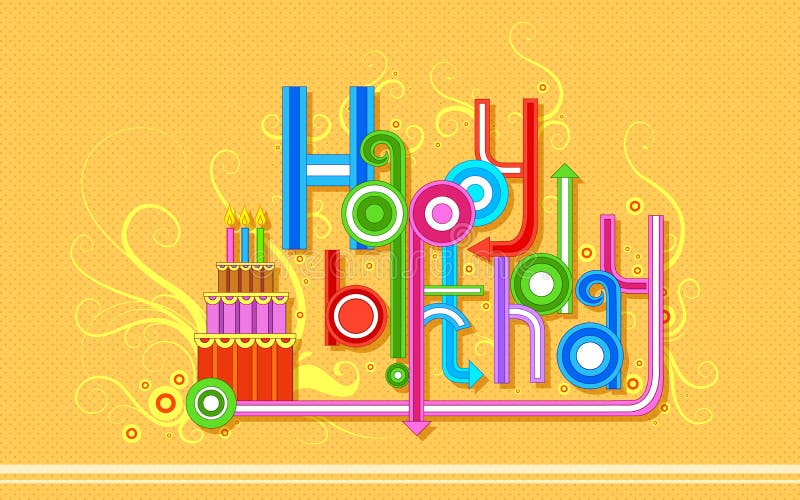 Happy Birthday Background stock vector. Illustration of happiness - 32674708
