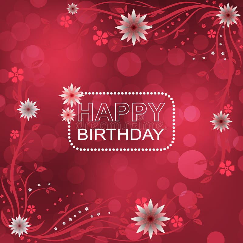 Floral Birthday Background Design