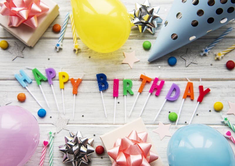 Happy birthday background stock image. Image of gift - 187633433