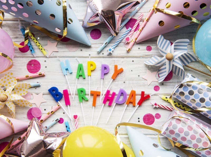 Happy Birthday or Party Background Stock Image - Image of festive ...
