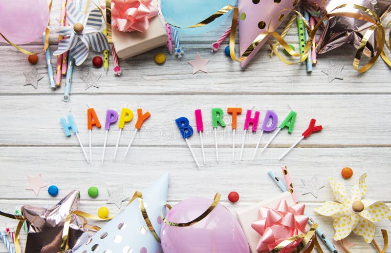Happy Birthday or Party Background Stock Photo - Image of event, gift ...