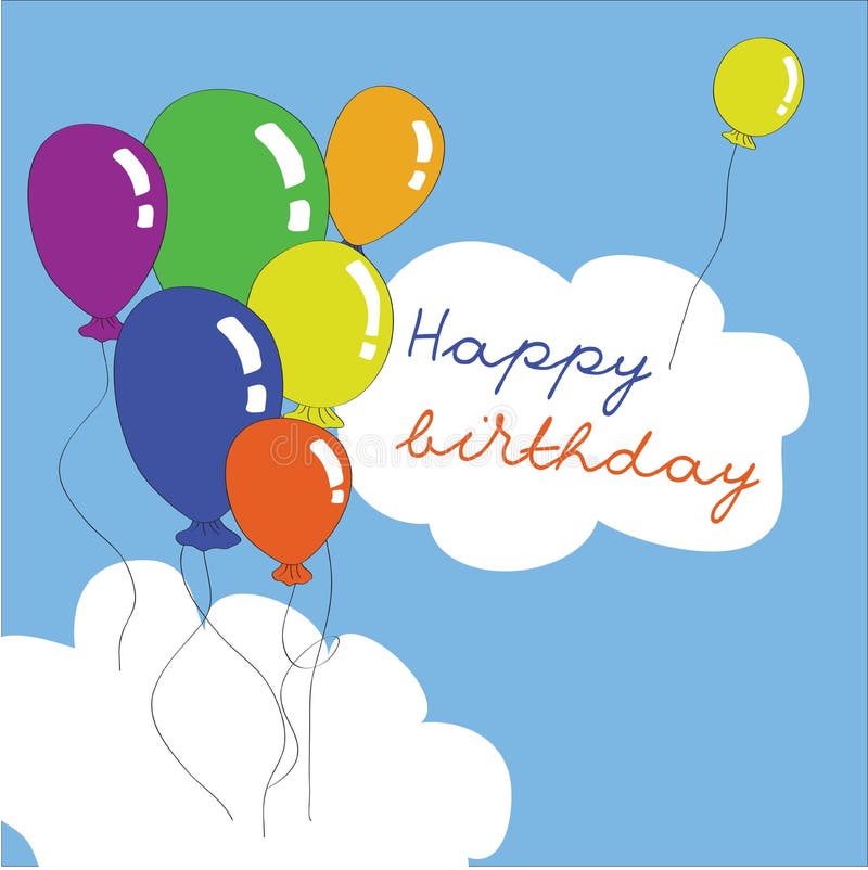 Happy birthday balloons