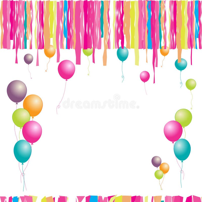 Happy Birthday! Balloons and Confetti. Stock Vector - Illustration of abstract, blue: 11261059 Happy Birthday! Balloons and Confetti. Stock Vector - Illustration of abstract, blue: 11261059