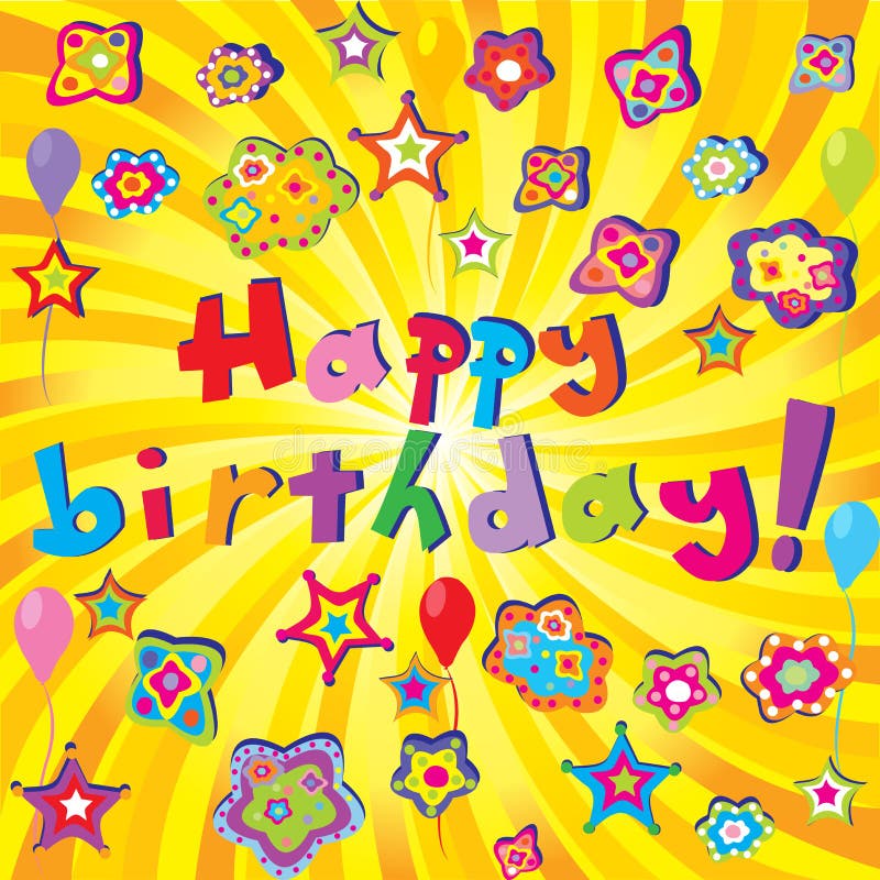 Happy Birthday banner vector illustration Happy Birthday banner vector illustration